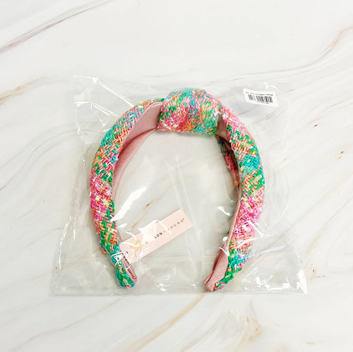 Happy Preppy - Tweed Knotted Headband